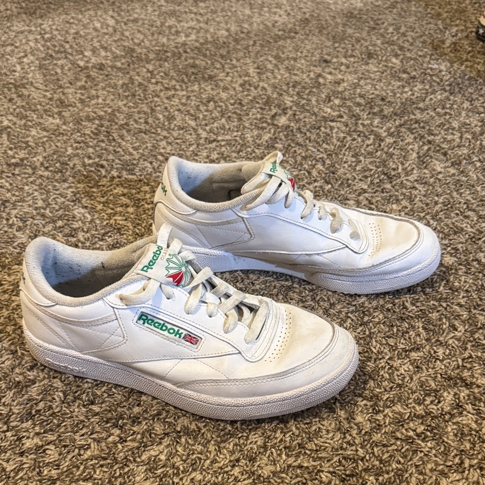 Mens Reebok Club C 85 Athletic
Shoe - White / Green
